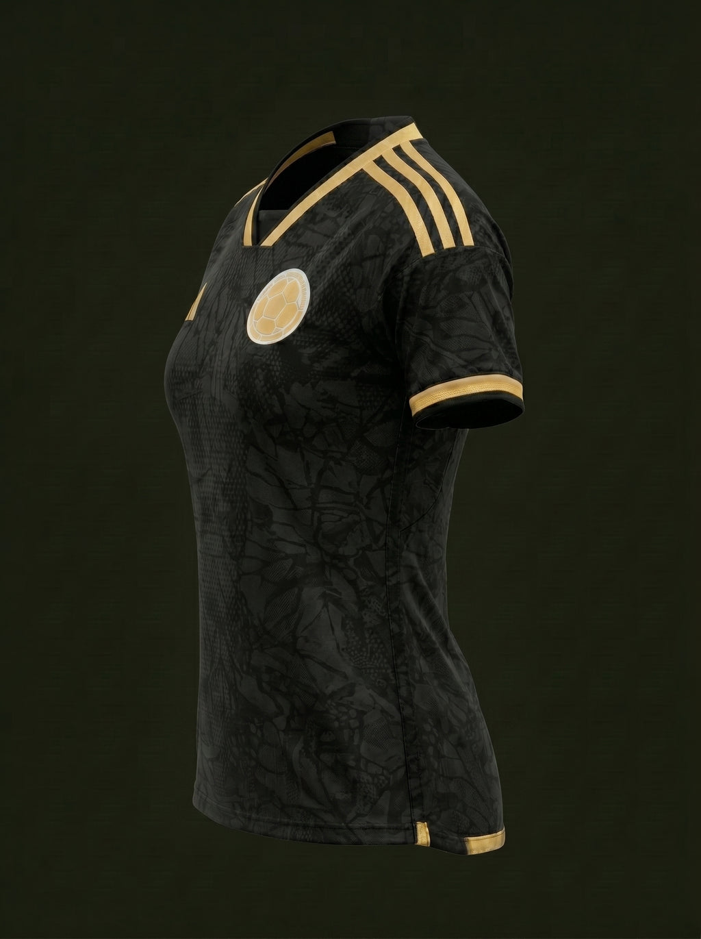 CAMISETA NEGRA VERSION DORADA  DAM-CAB